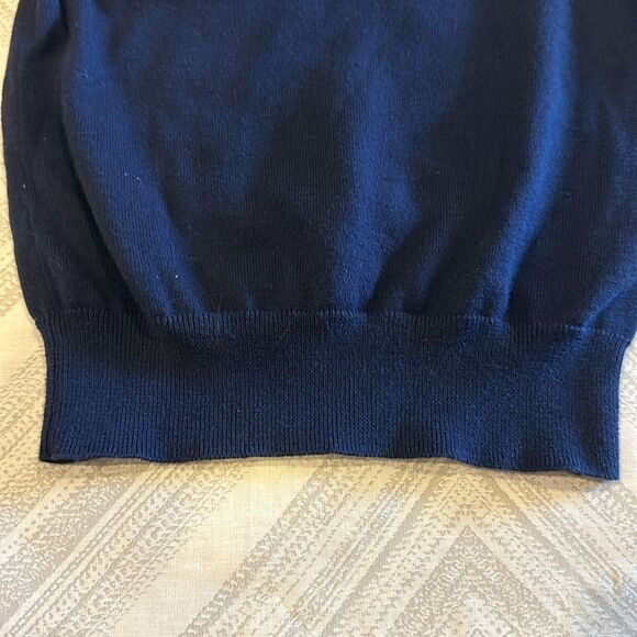 Polo Ralph Lauren Boys Navy Blue V Neck Sweater Vest - Size 7 - Picture 3 of 5